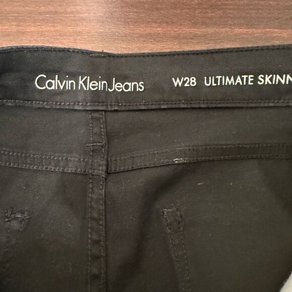 Calvin Klein ultimate skinny with an iridescent glow jeans size 28, NWT - Picture 9 of 11